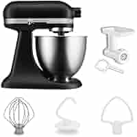 スタンドミキサー 1200W 5L ブラック Amazon | Kitchen in the box スタンドミキサー 5L大容量 3種類